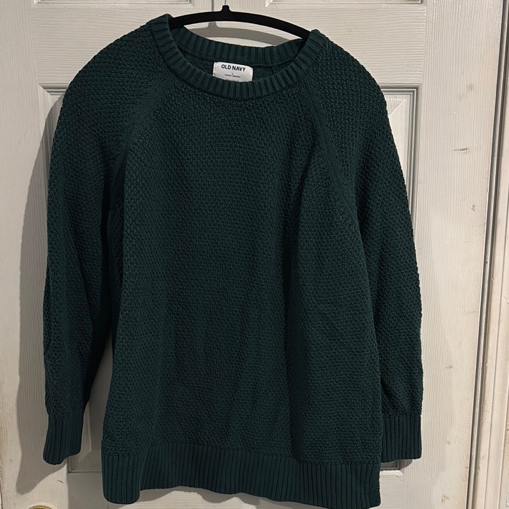 Old Navy Green Textured Sweater